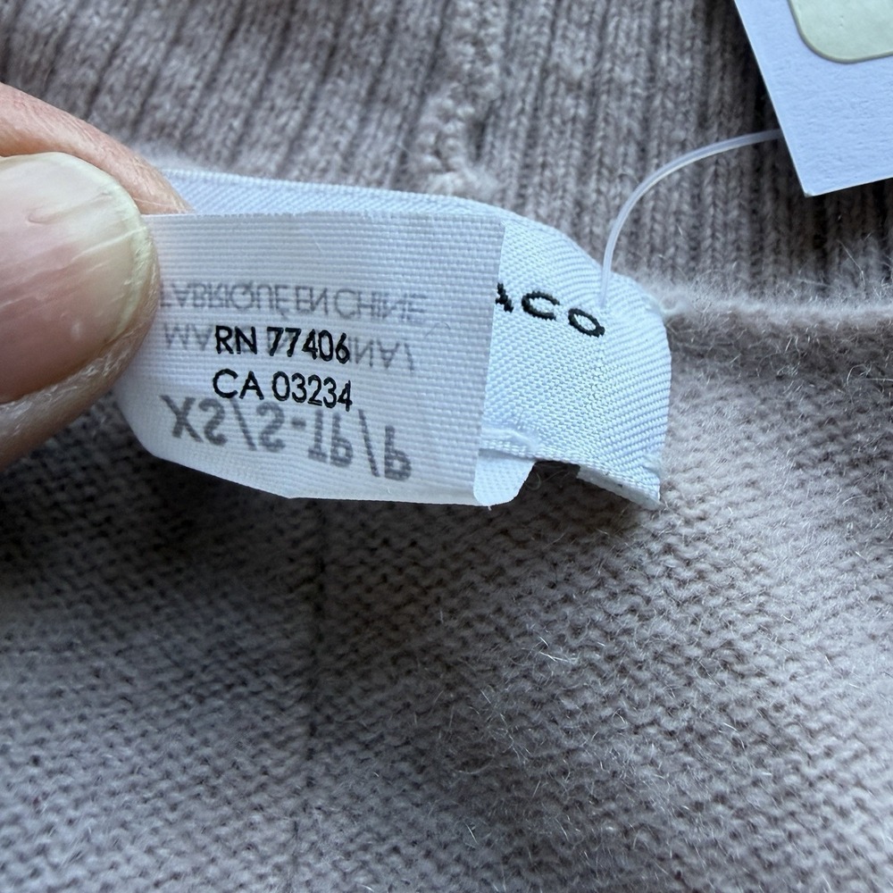 CLUB MONACO Tasha Cashmere Shrug Cardigan Pink XS/S Batwing Cocoon Soft Luxury - Picture 6 of 7